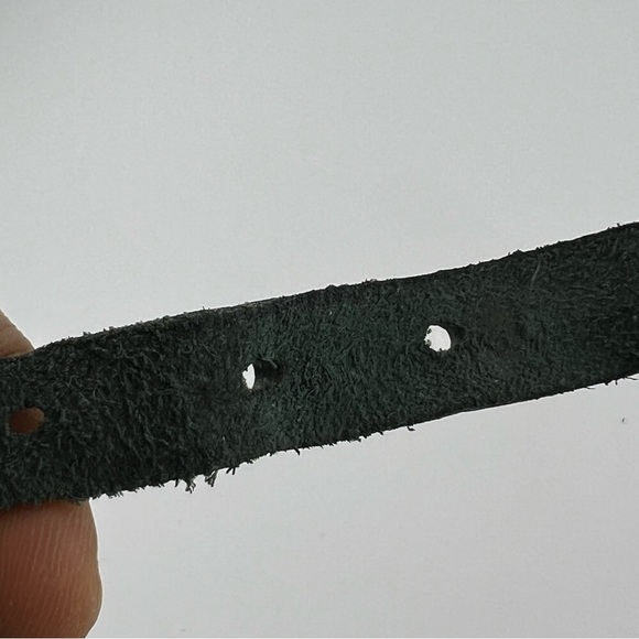 Tumi Hunter Green Leather Luggage ID Name Tag Vintage Accessories - Picture 16 of 16